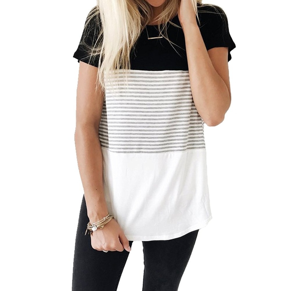 Black and White Striped T-Shirt